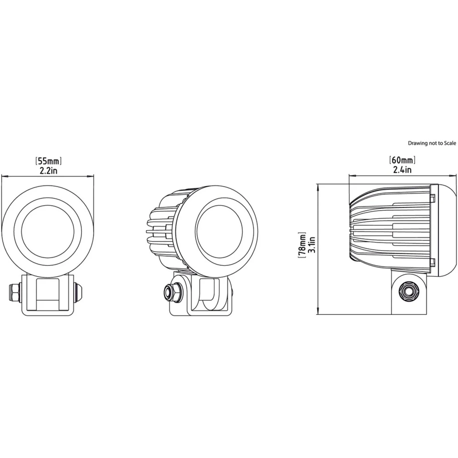 Denali D2 LED Light Pod - DataDim™ Technology - Single - Image 3