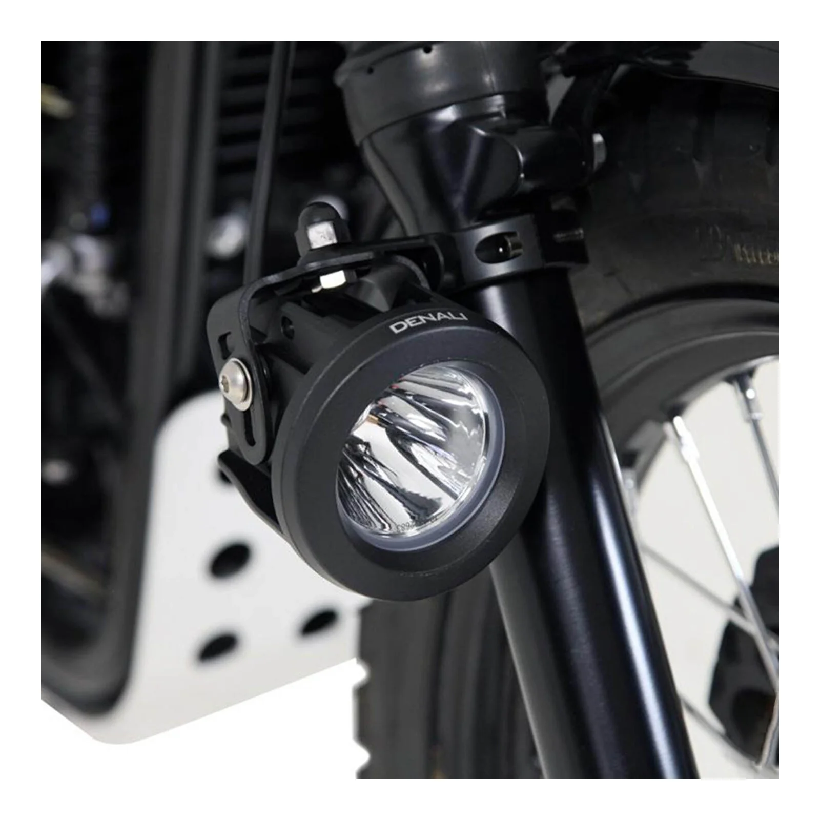 Denali USD Fork Tube Light Mount/ 50-60mm Diametre Tubes - Black - Image 3