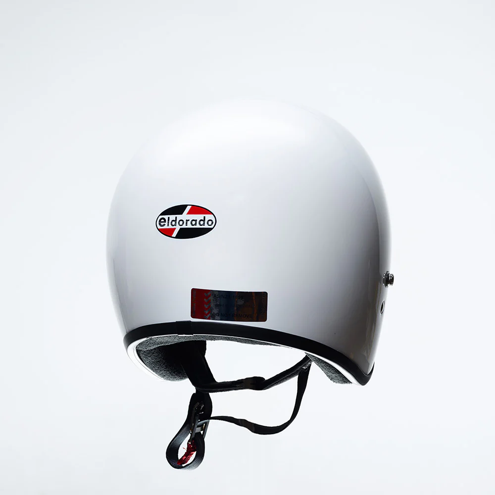 Eldorado EXR Motorcycle Helmet Gloss White - Image 3