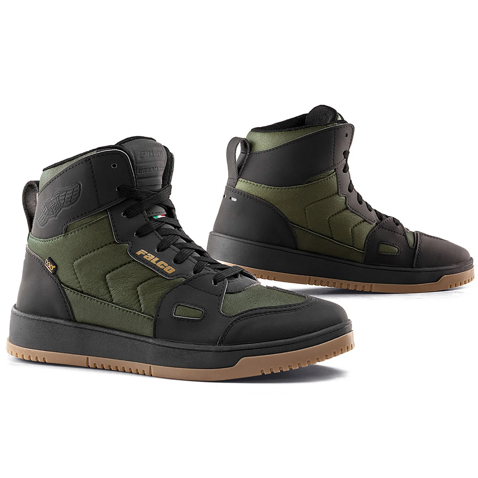 Falco Harlem Urban Sneaker Motorcycle Boots Army