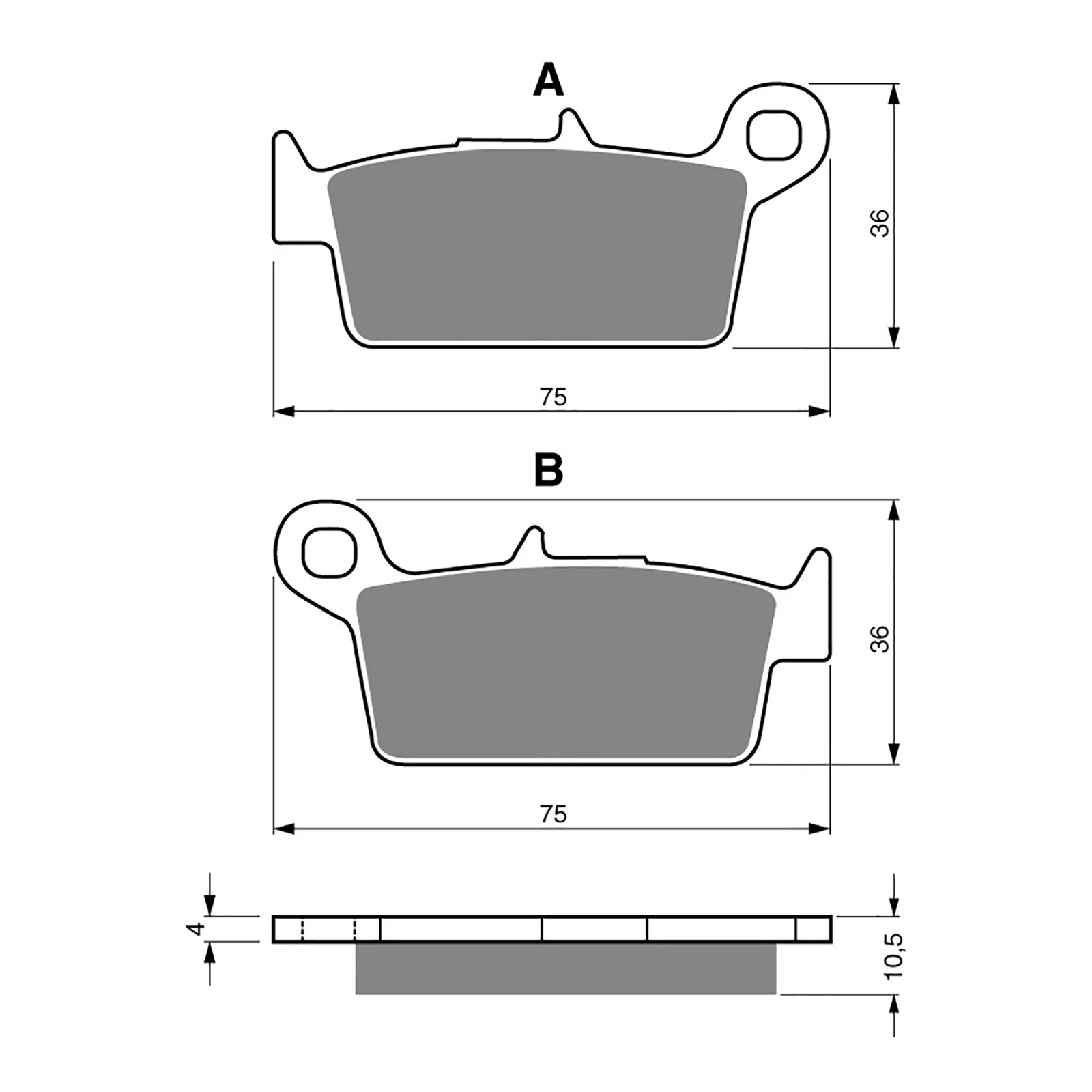 GOLDfren Brake Pads GF003 - S3 - Image 2