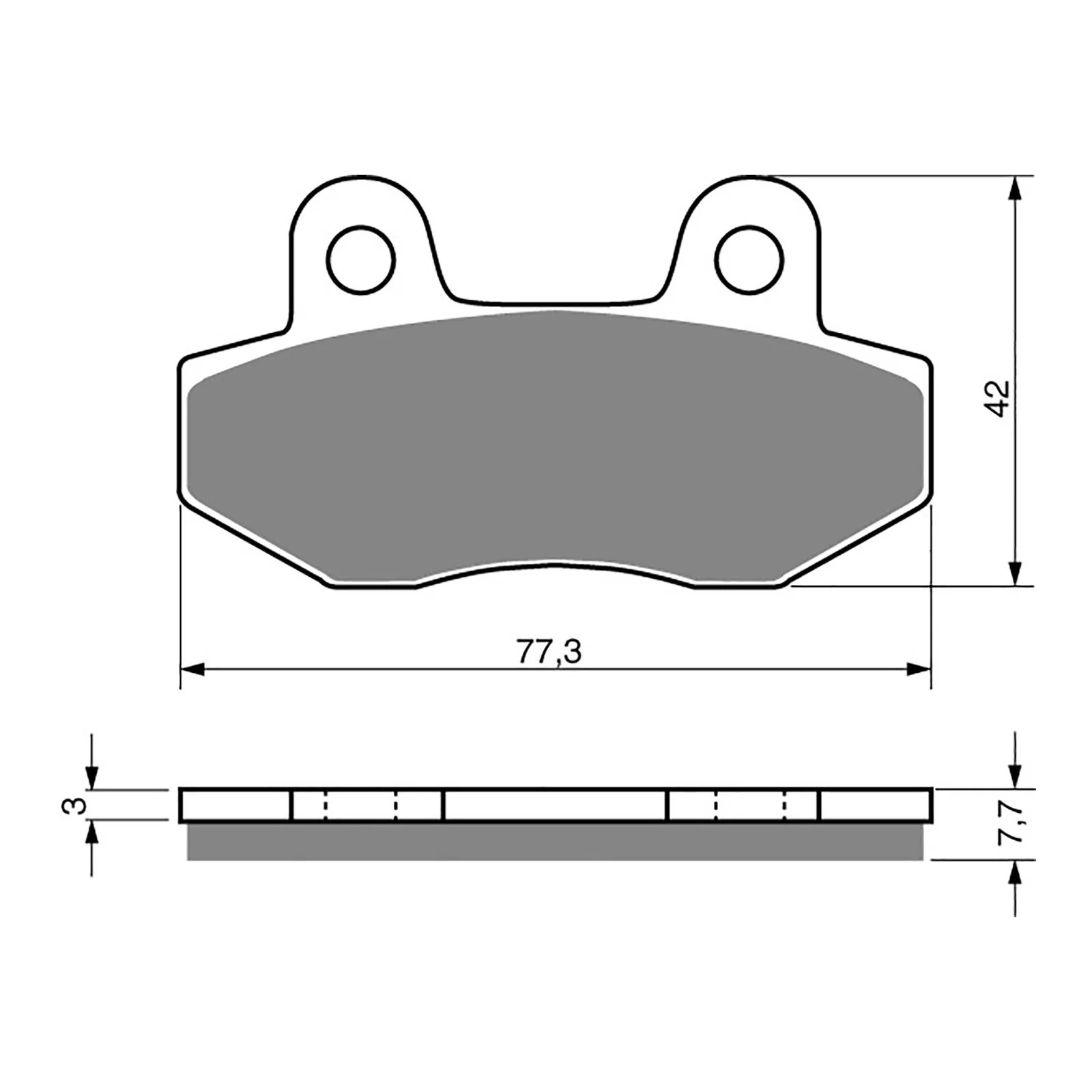 GOLDfren Brake Pads Sintered Sports GF011 - S3 (PH27) - Image 2