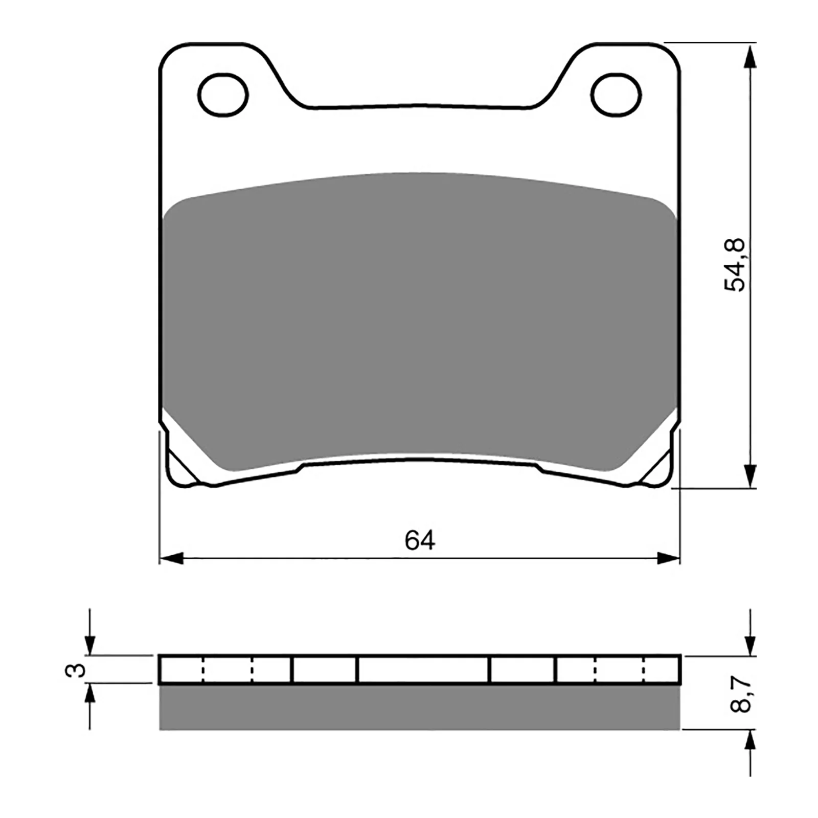 GOLDfren Brake Pads Sintered Sports GF015 - S3 (PH28) - Image 2