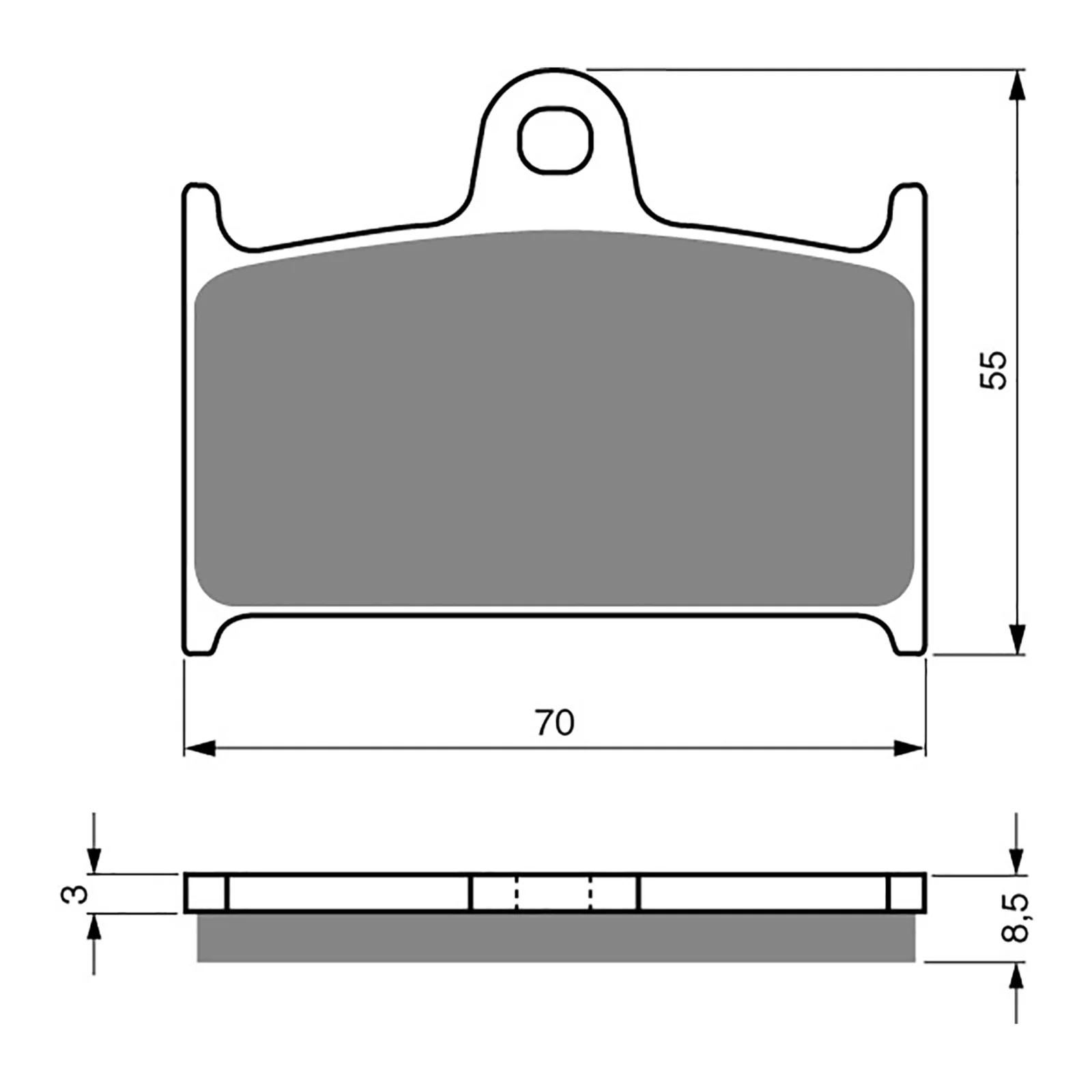 GOLDfren Brake Pads Sintered Sports GF017 - S3 (PH189 / PH50) - Image 2