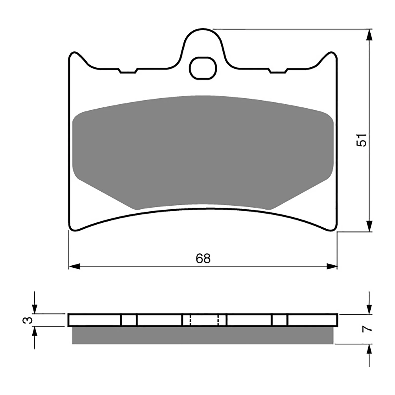 GOLDfren Brake Pads Off-Road Racing GF019 - K5 (PR119) - Image 2