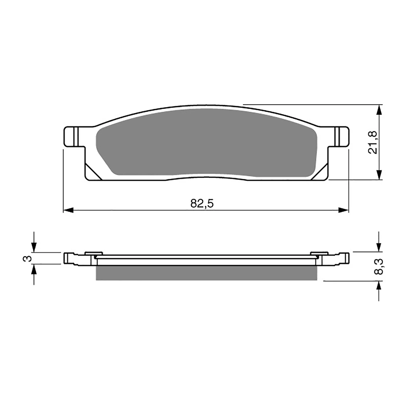 GOLDfren Brake Pads GF034 - S3 - Image 2