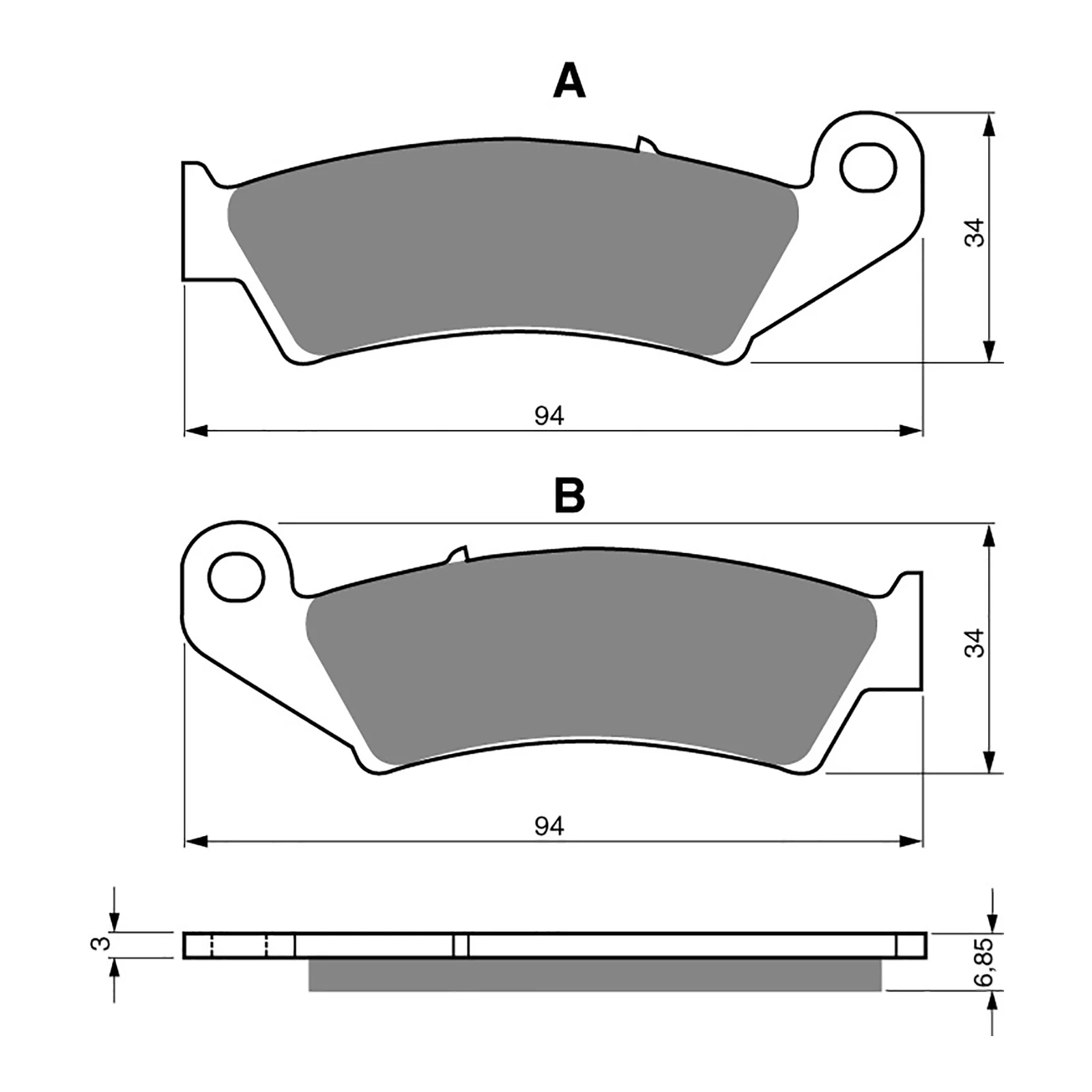 GOLDfren Brake Pads Sintered Sports GF041 - S3 - Image 2
