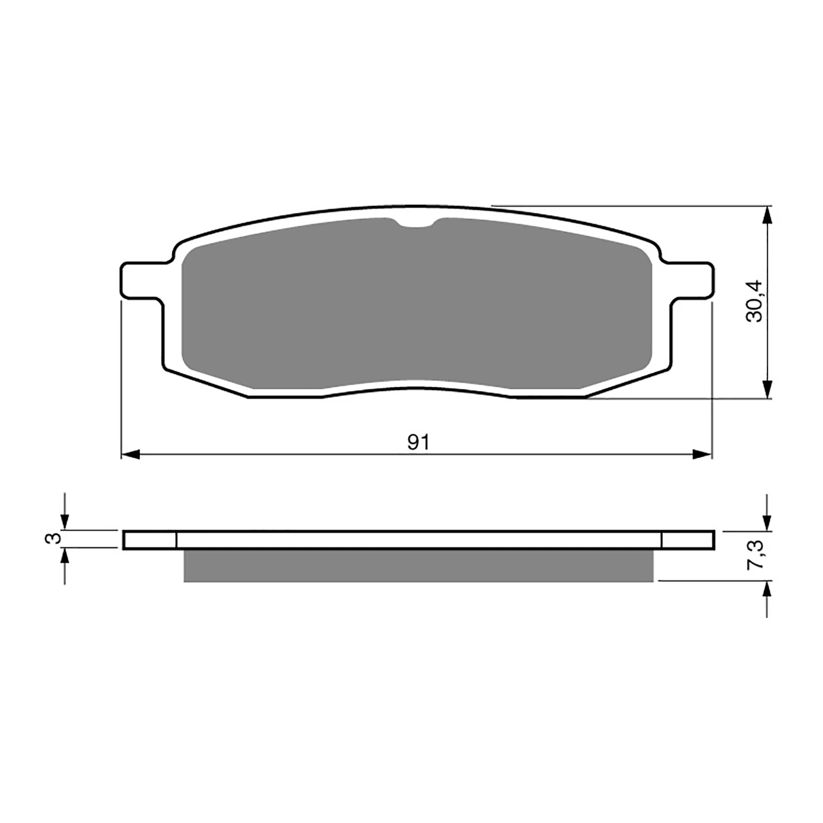 GOLDfren Brake Pads Off-Road Racing GF043 - K5 (PR34) - Image 2