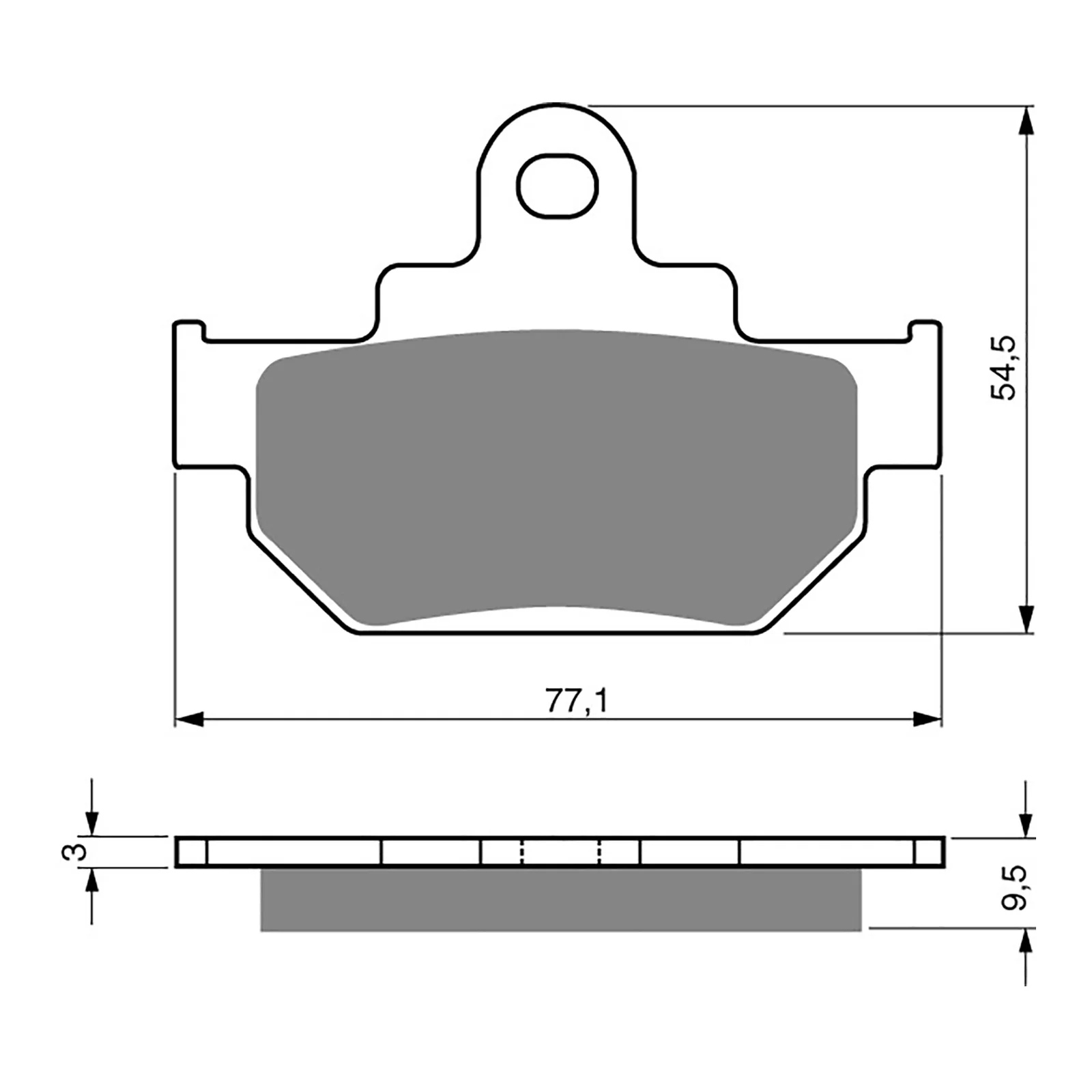 GOLDfren Brake Pads Off-Road Racing GF046 - K5 (PR106) - Image 2