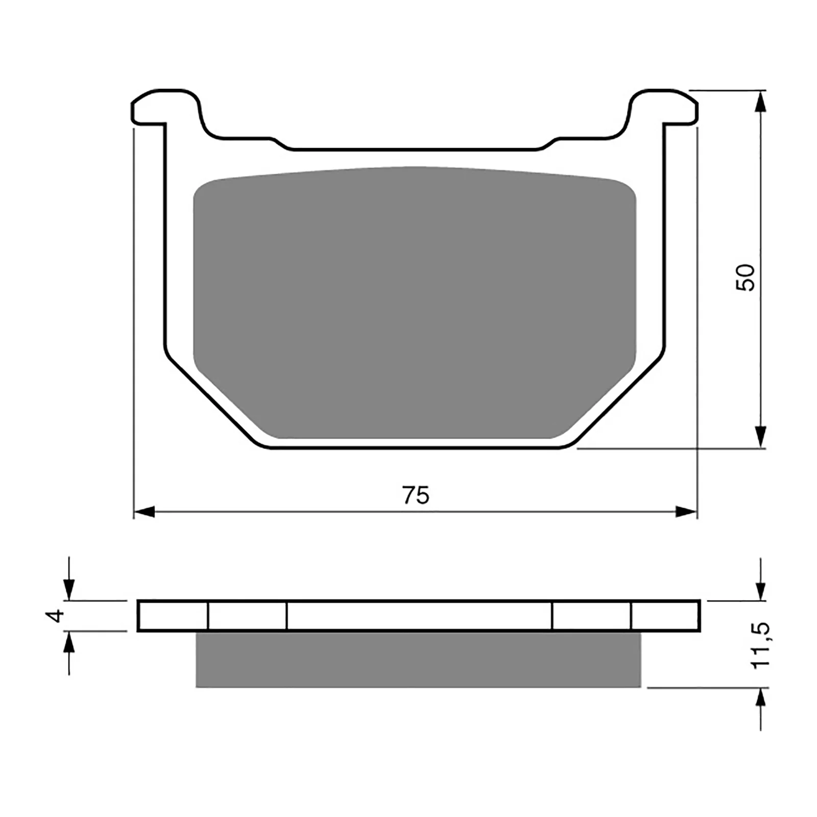GOLDfren Brake Pads Sintered Sports GF075 - S3 ( PH10 ) - Image 2