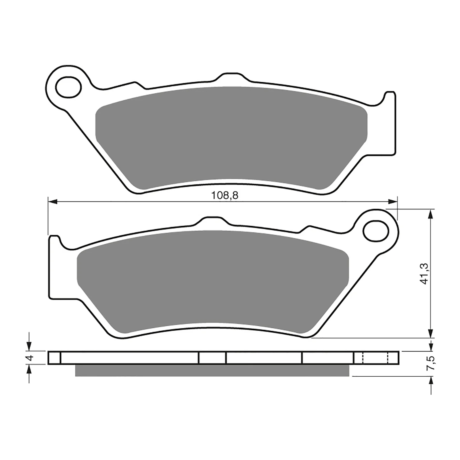 GOLDfren Brake Pads Sintered Sports GF106 - S3 ( PH270 ) - Image 2