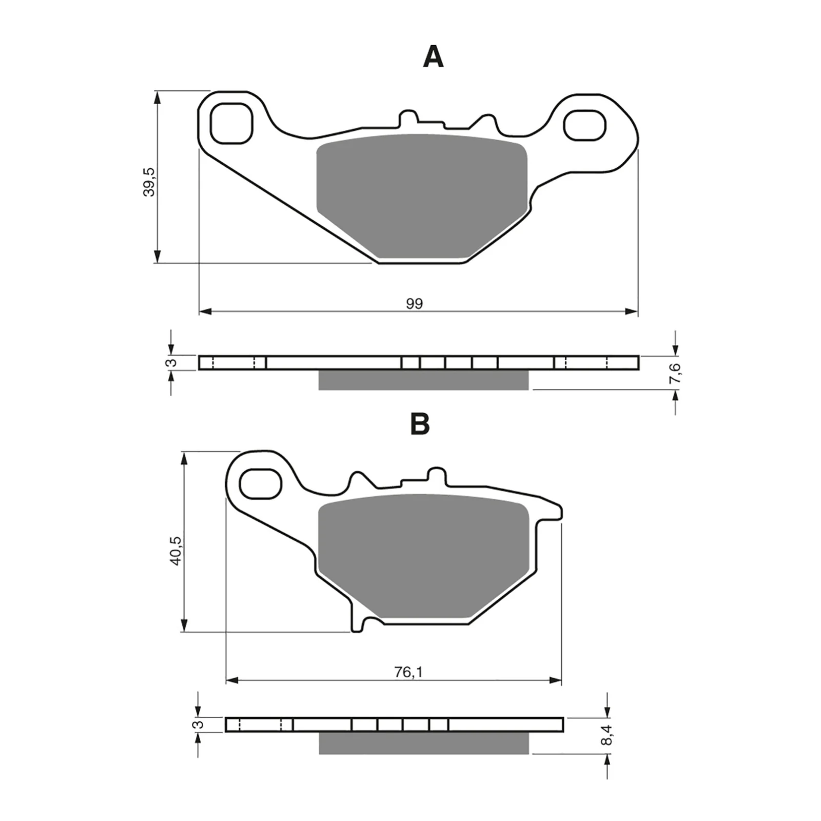GOLDfren Brake Pads Sintered Sports GF109 - S3 ( PH214 ) - Image 2