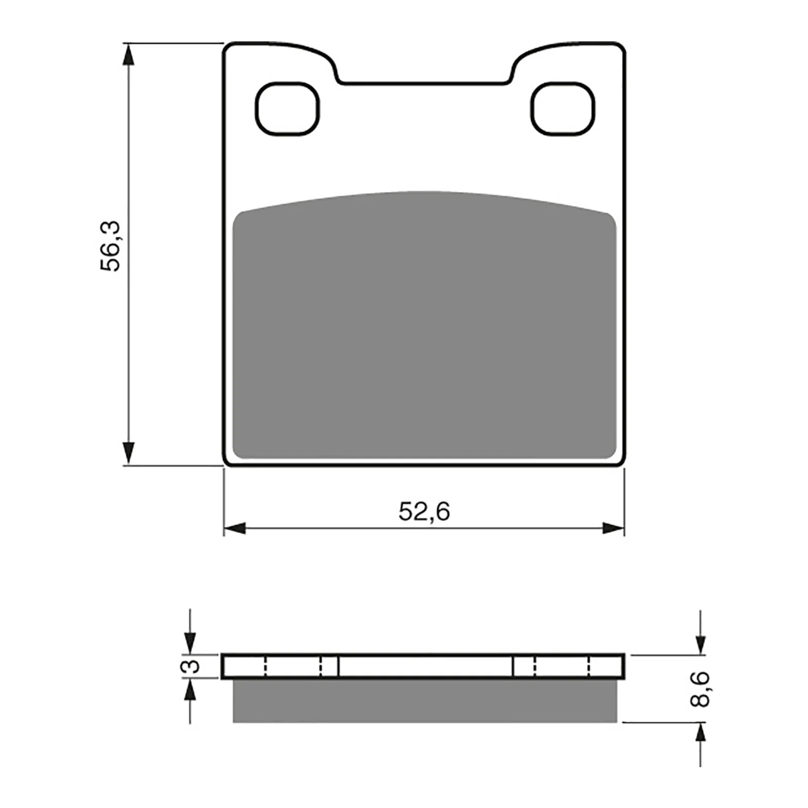 GOLDfren Brake Pads Sintered Sports GF129 - S3 ( PH182 ) - Image 2