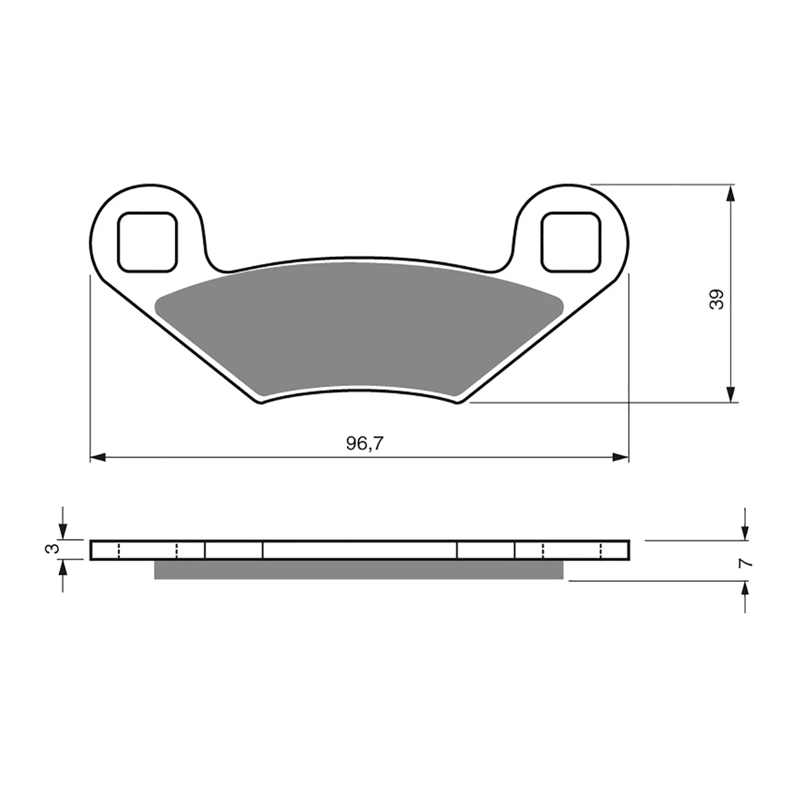 GOLDfren Brake Pads Off-Road Racing GF162 - K5 ( PR159 ) - Image 2