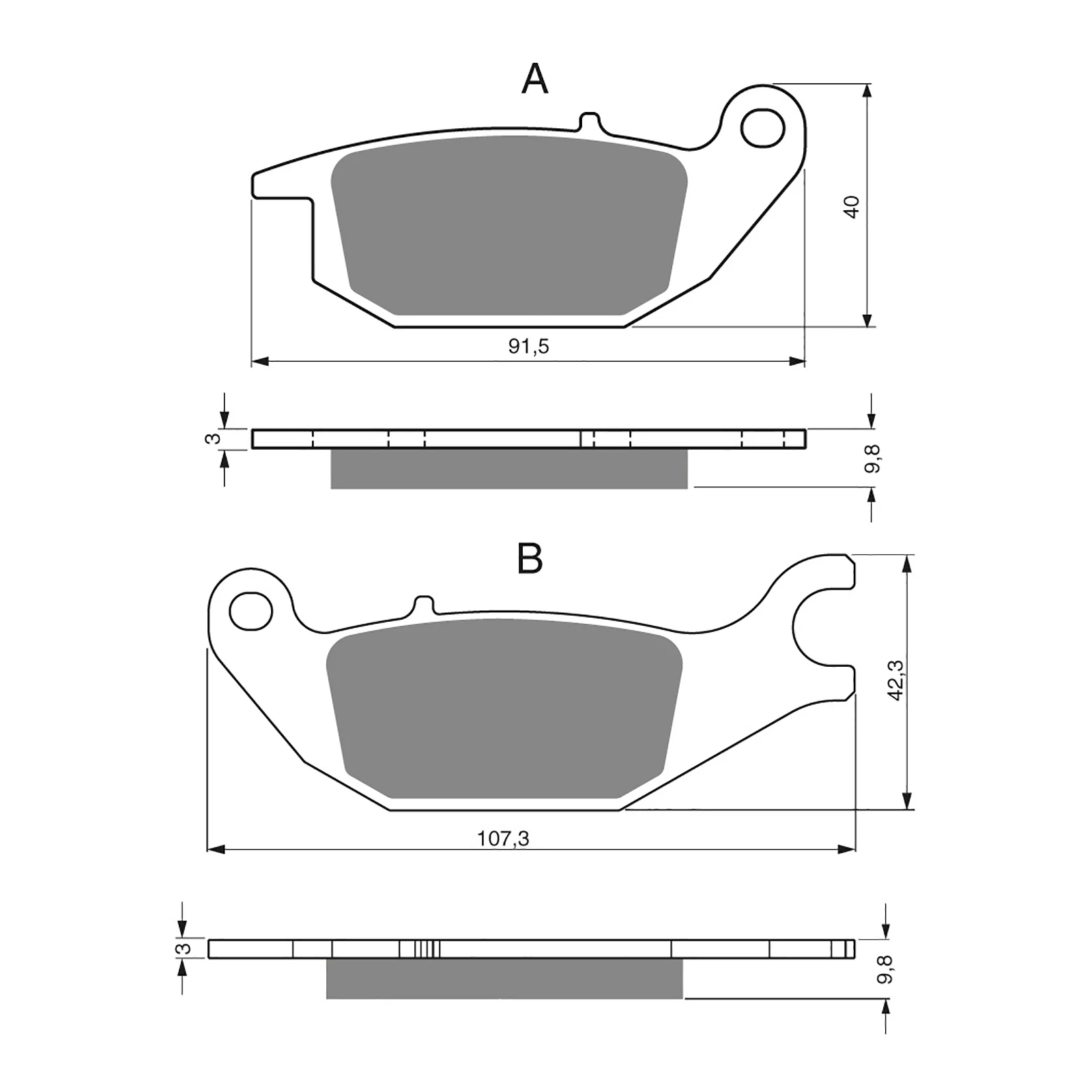 GOLDfren Brake Pads Sintered Sports GF221 - S3 ( PH303 ) - Image 2