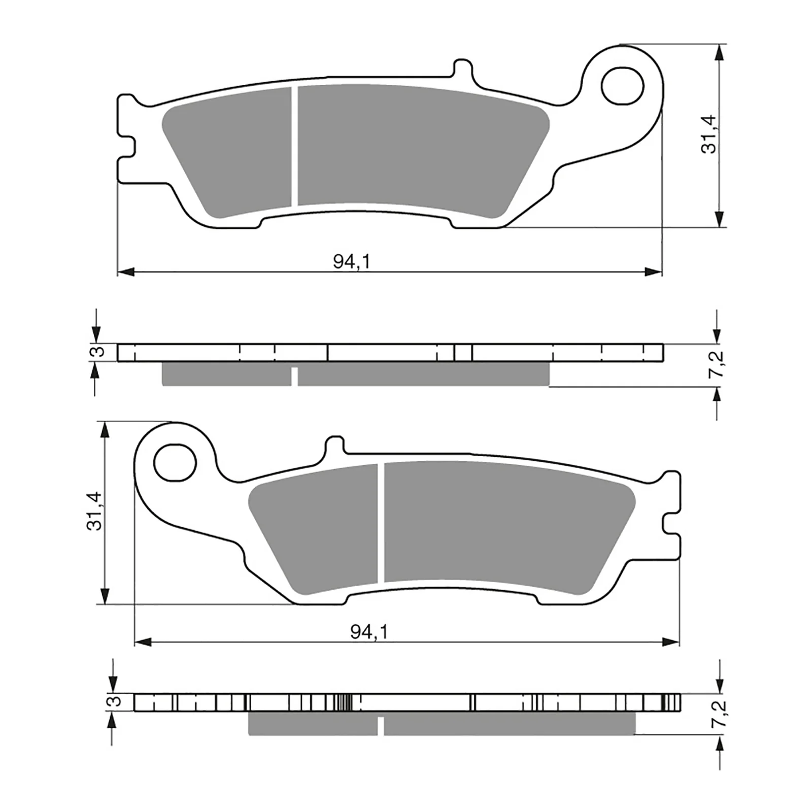 GOLDfren Brake Pads GF248 - S3 - Image 2