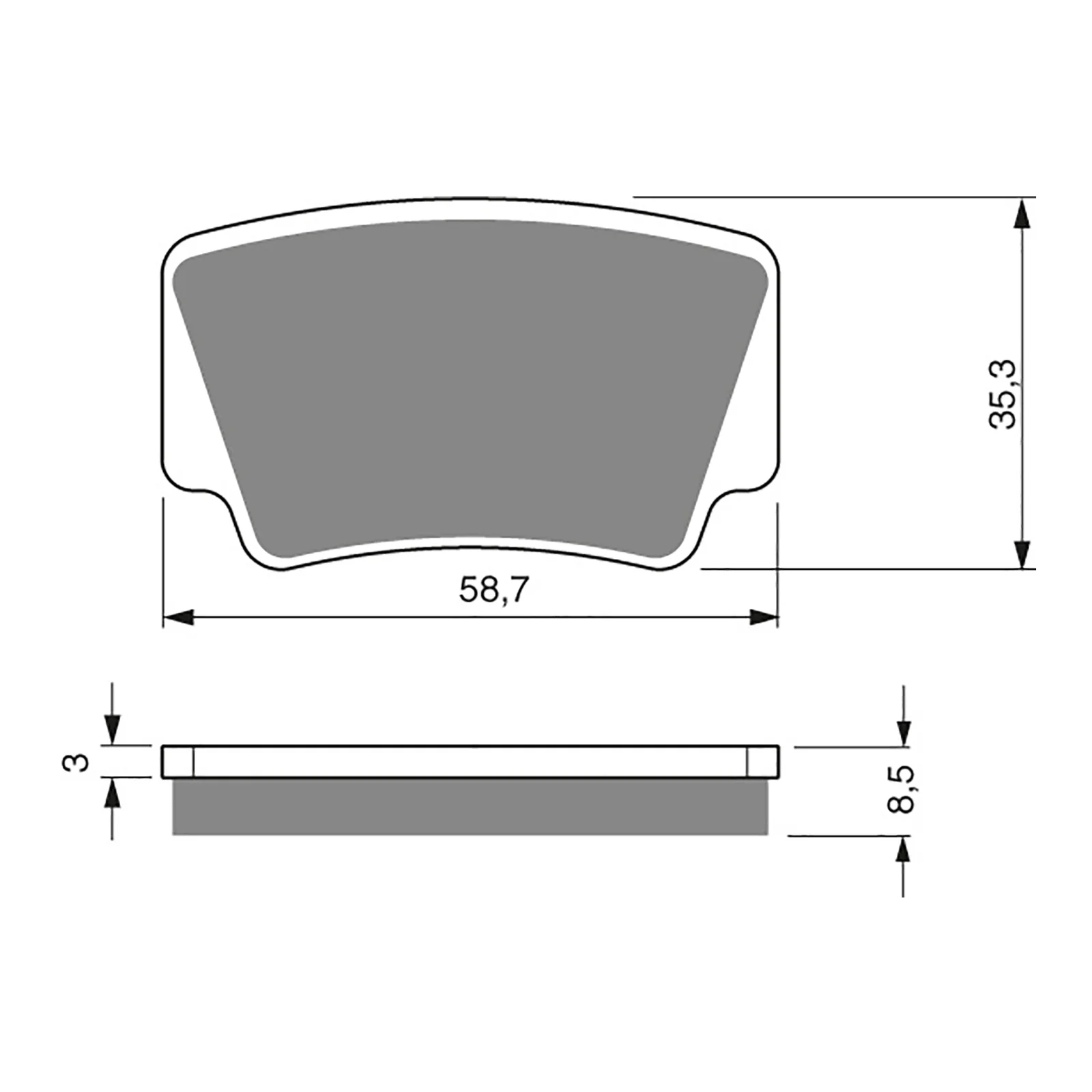 GOLDfren Brake Pads Off-Road Racing GF260 - K5 ( PR403 ) - Image 2
