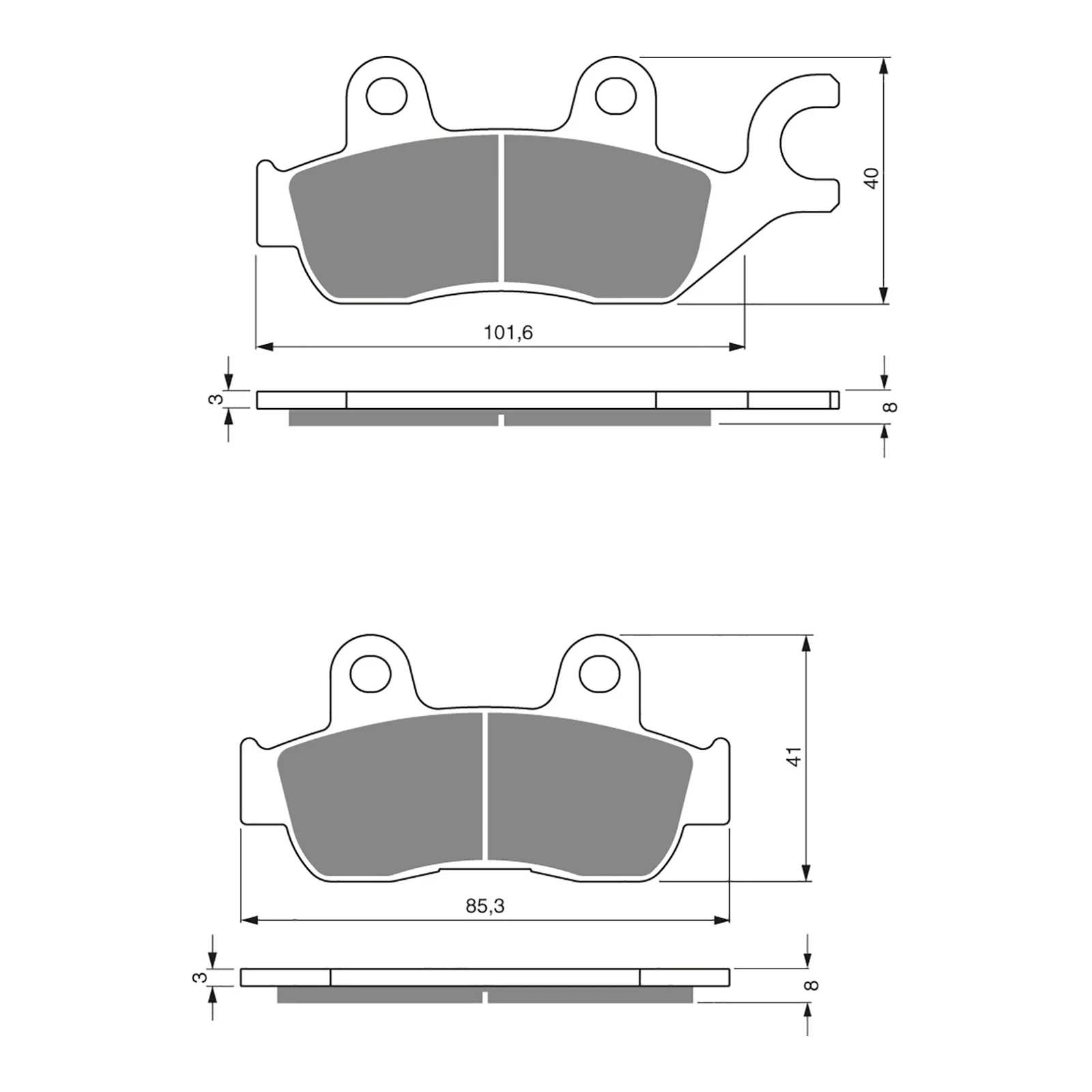 GOLDfren Brake Pads GF285 - S3 - Image 2