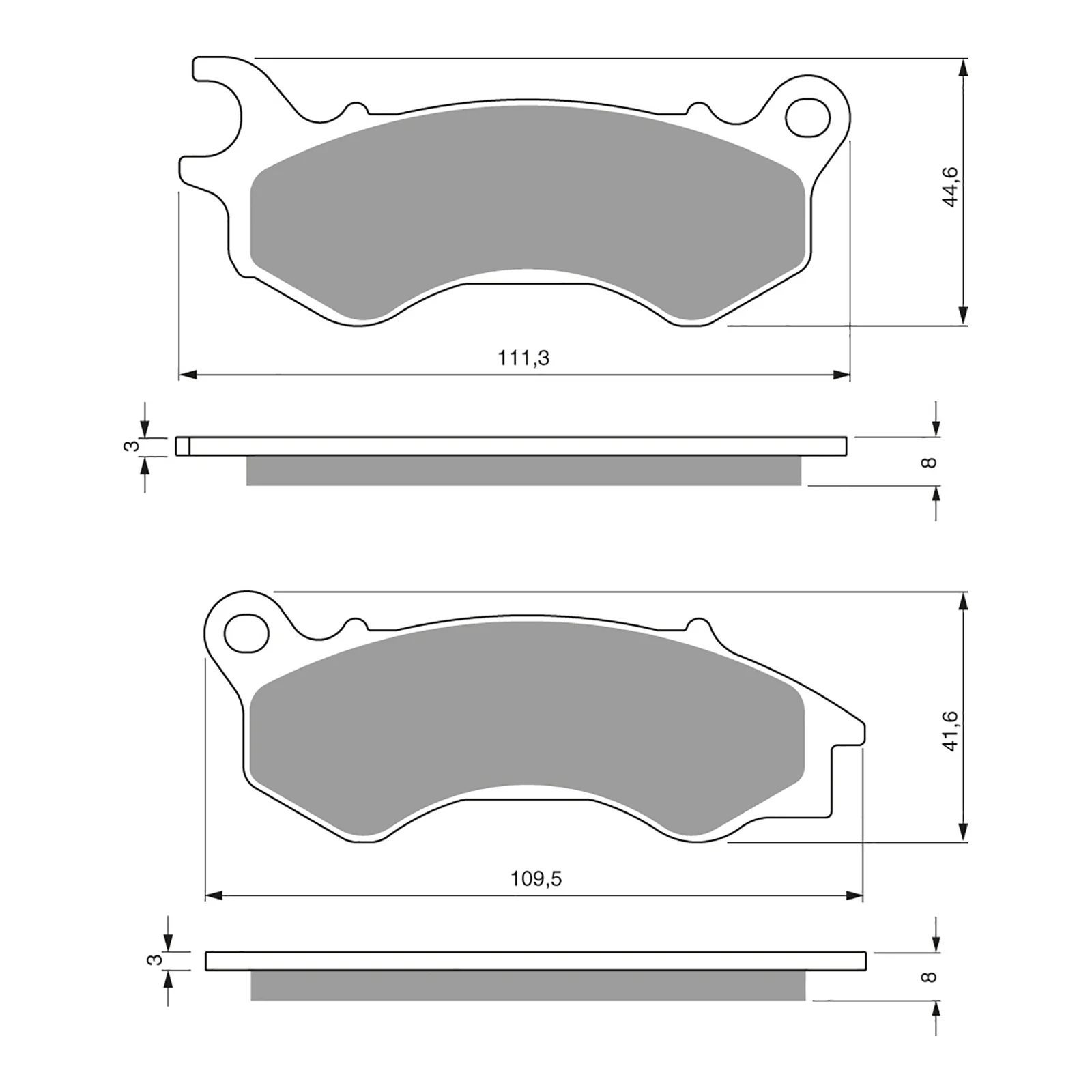 GOLDfren Brake Pads GF299 - S3 - Image 2