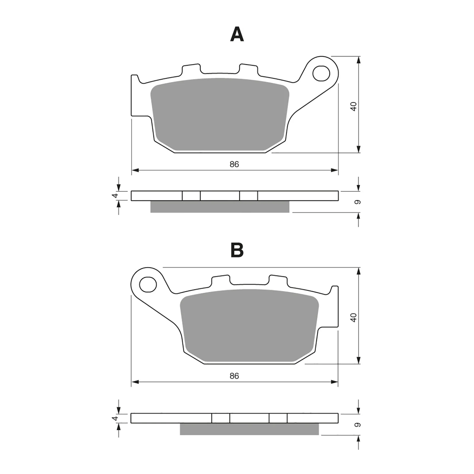 GOLDfren Brake Pads Sintered Sports GF306 - S3 ( PH427 ) - Image 2
