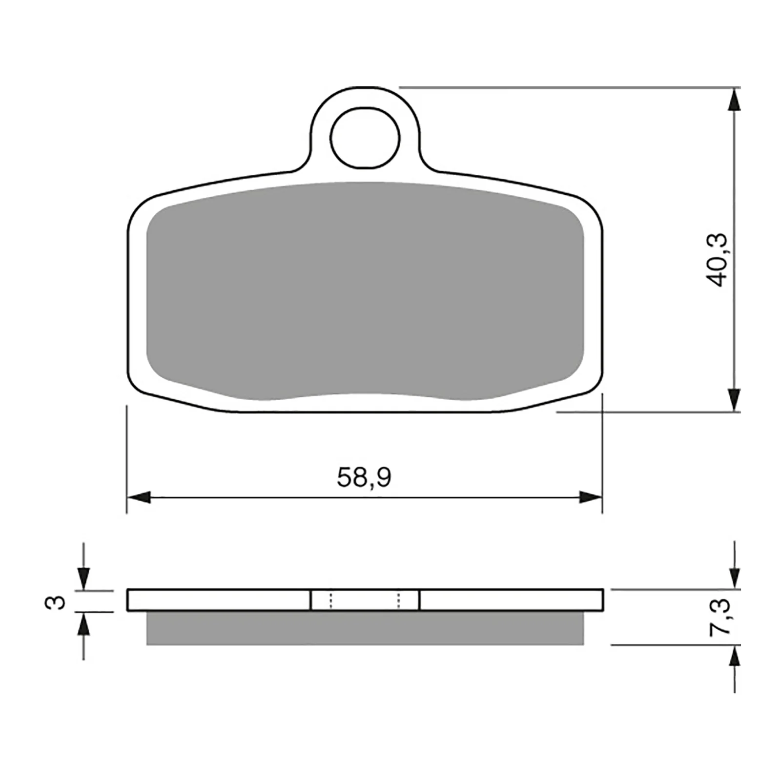 GOLDfren Brake Pads GF307 - S3 - Image 2