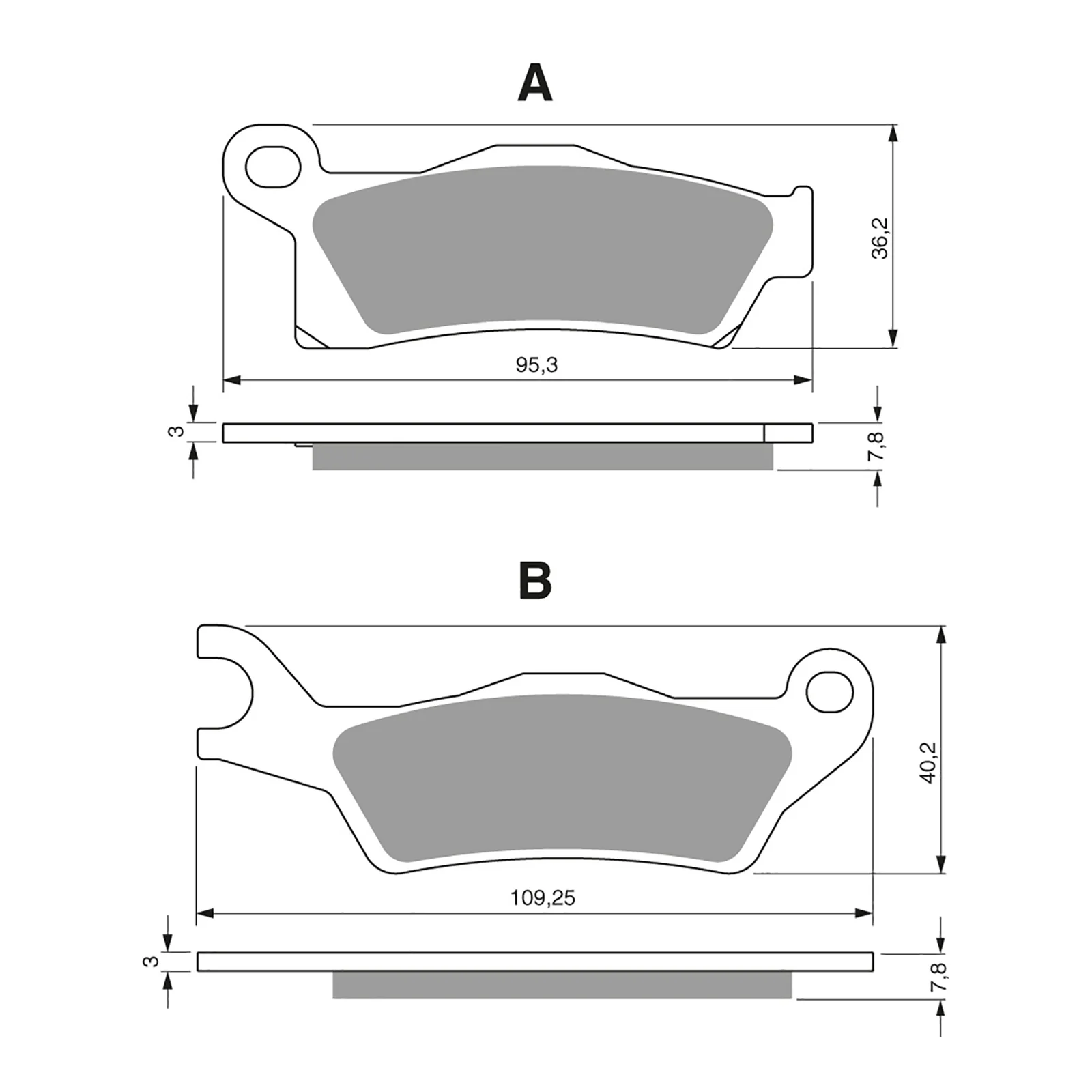 GOLDfren Brake Pads GF310 - K1 - Image 2