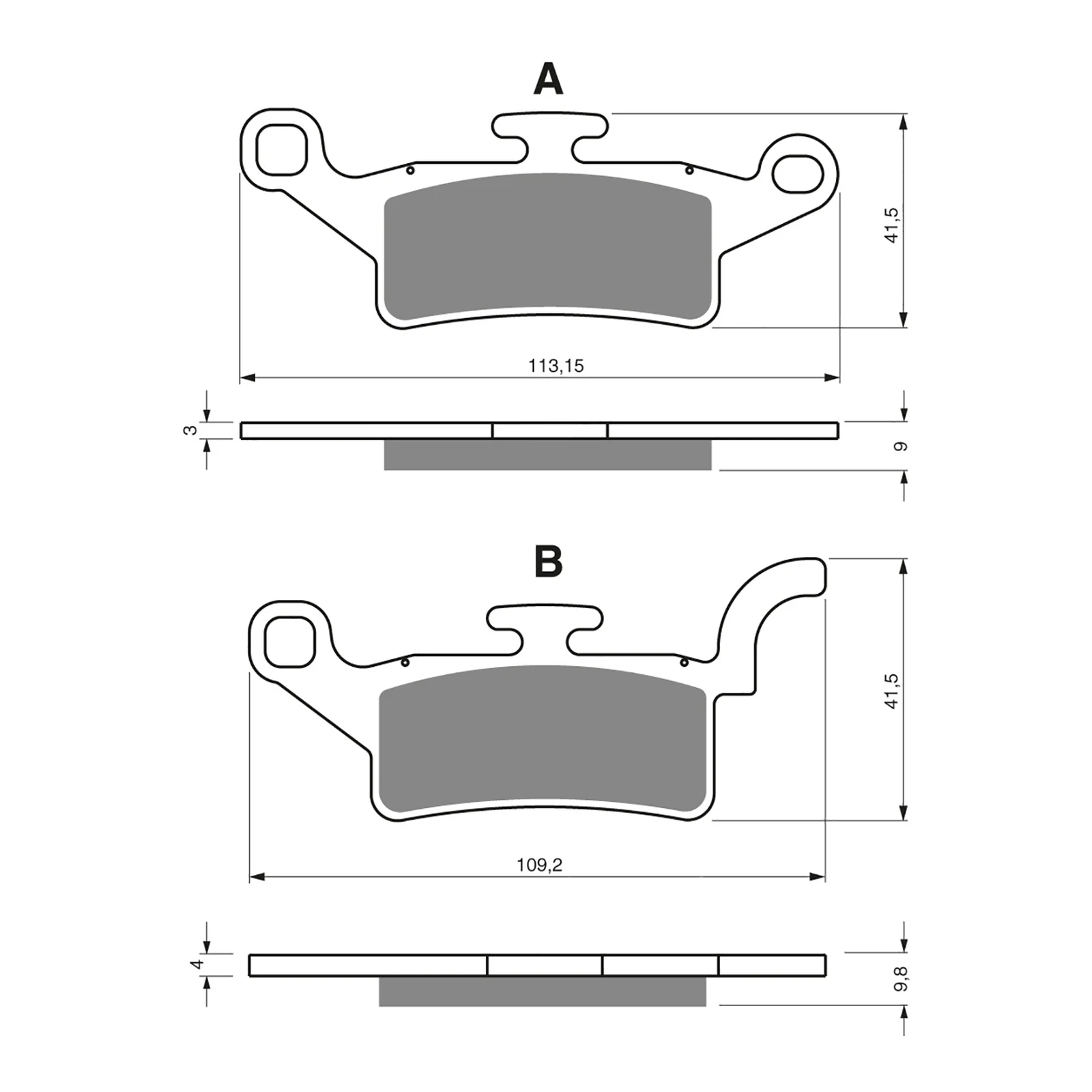GOLDfren Brake Pads GF330 - S3 - Image 2