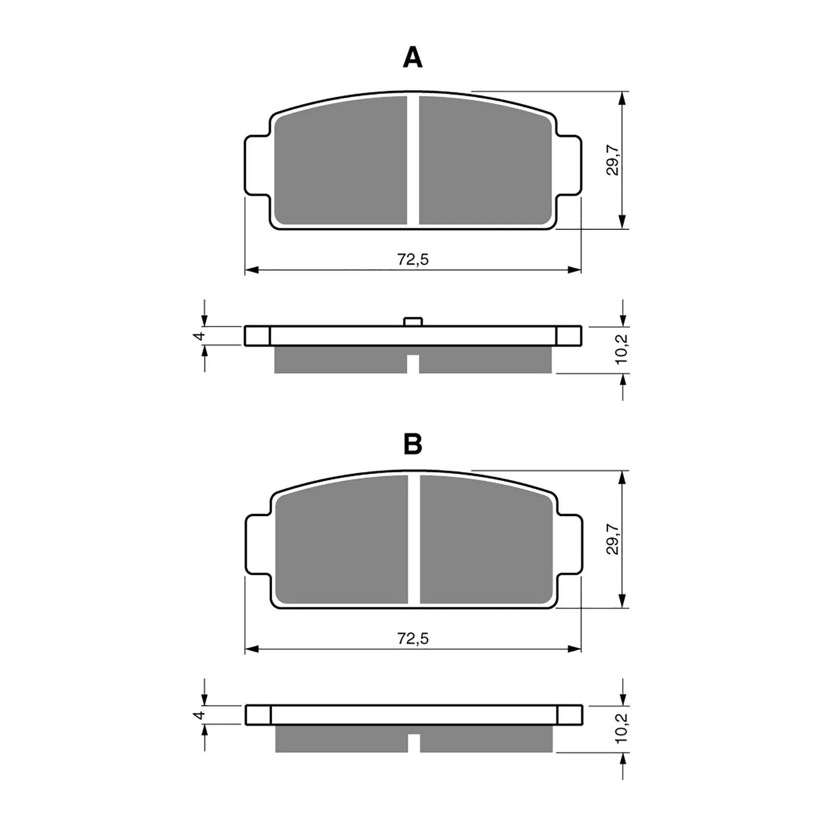 GOLDfren Brake Pads GF362 - S3 - Image 2