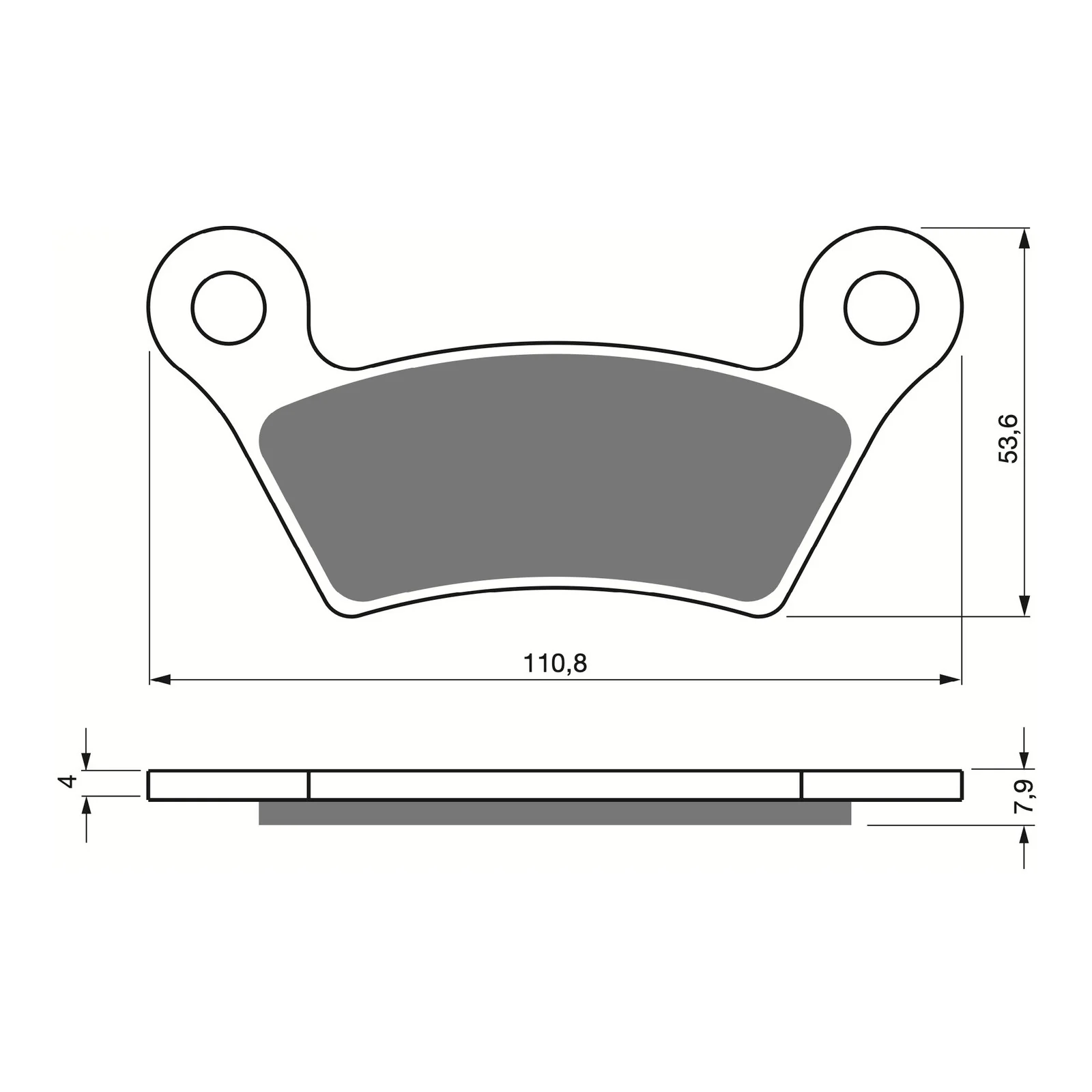 GOLDfren Brake Pads Sintered Sports GF407 - S3 - Image 2