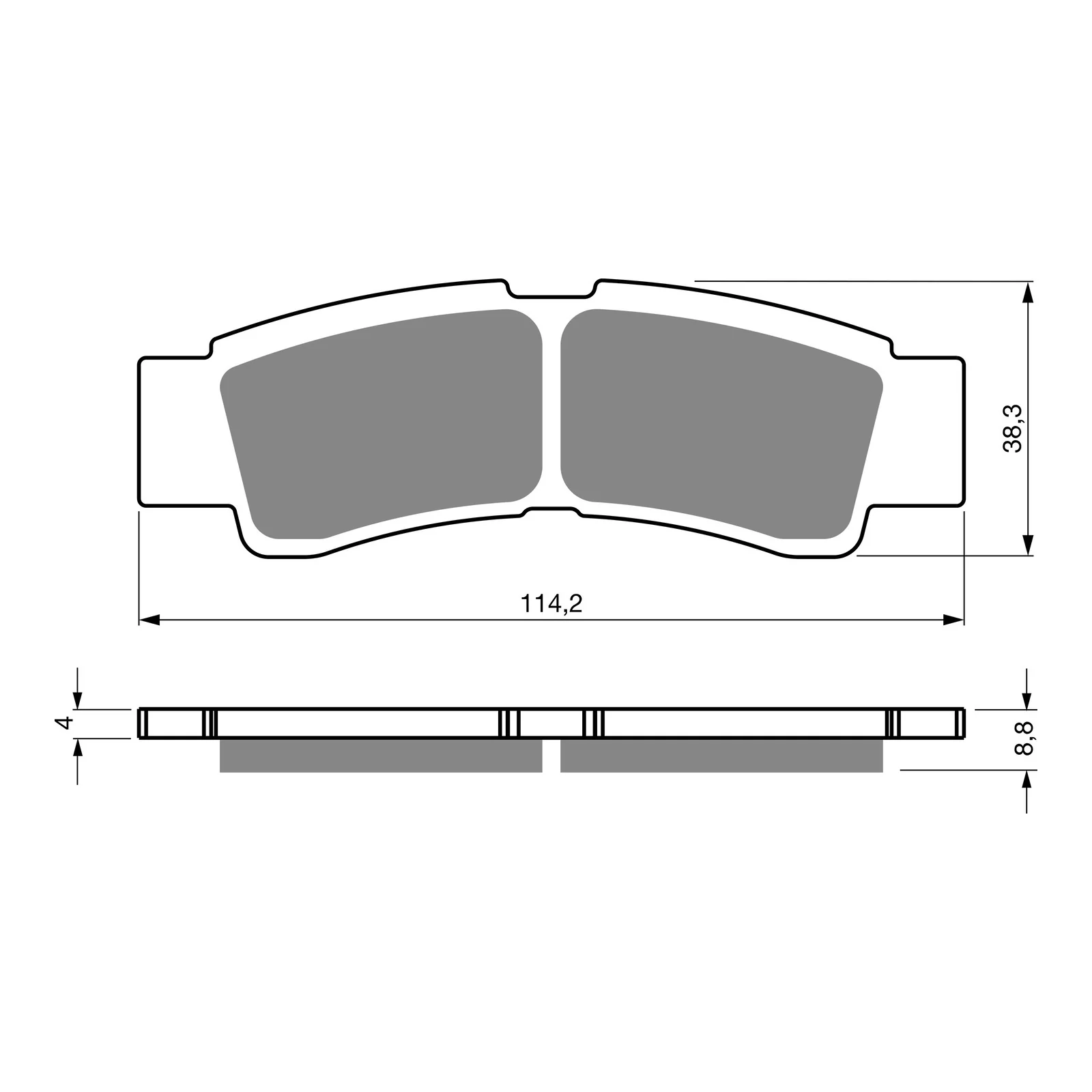 GOLDfren Brake Pads Off-Road Racing GF412 - K5 - Image 2