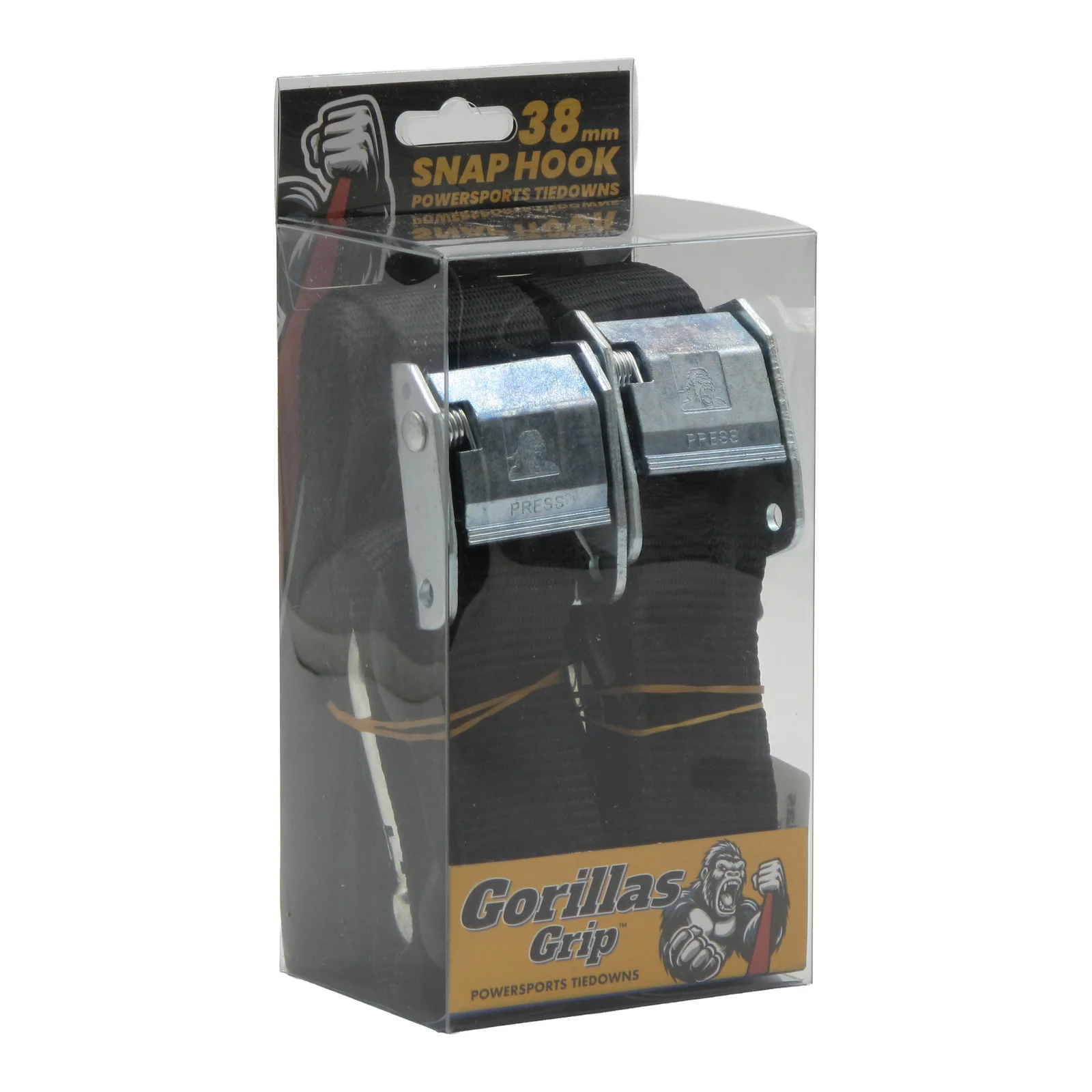 Gorillas Grip Tie Down 38mm S-Hook - Black / Black Loop - Image 2