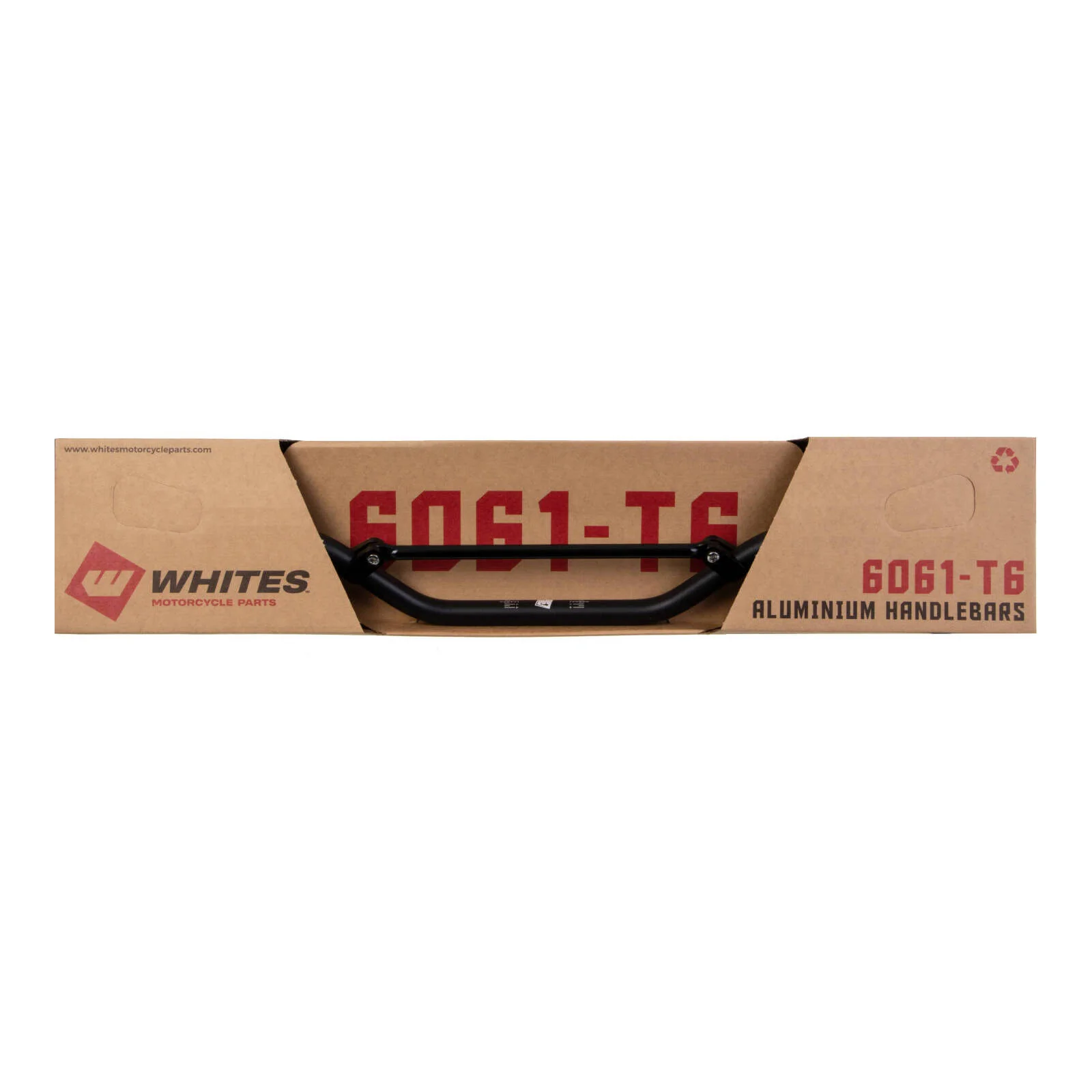 Whites Handlebar 7/8 (22.2mm) AL6061 Black CR High - Image 3
