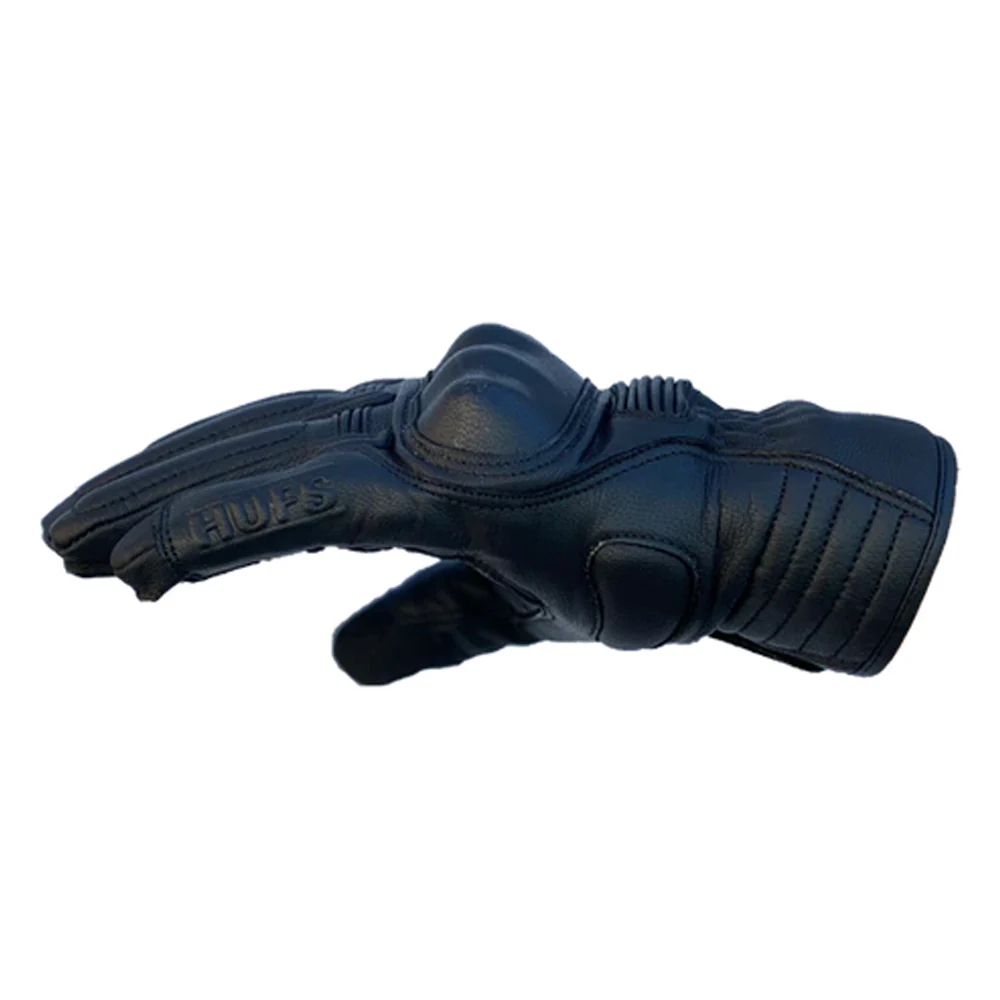 HUFS Leather Cruiser Gloves Satin Black - Image 2