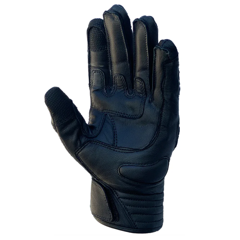 HUFS Leather Cruiser Gloves Satin Black - Image 5