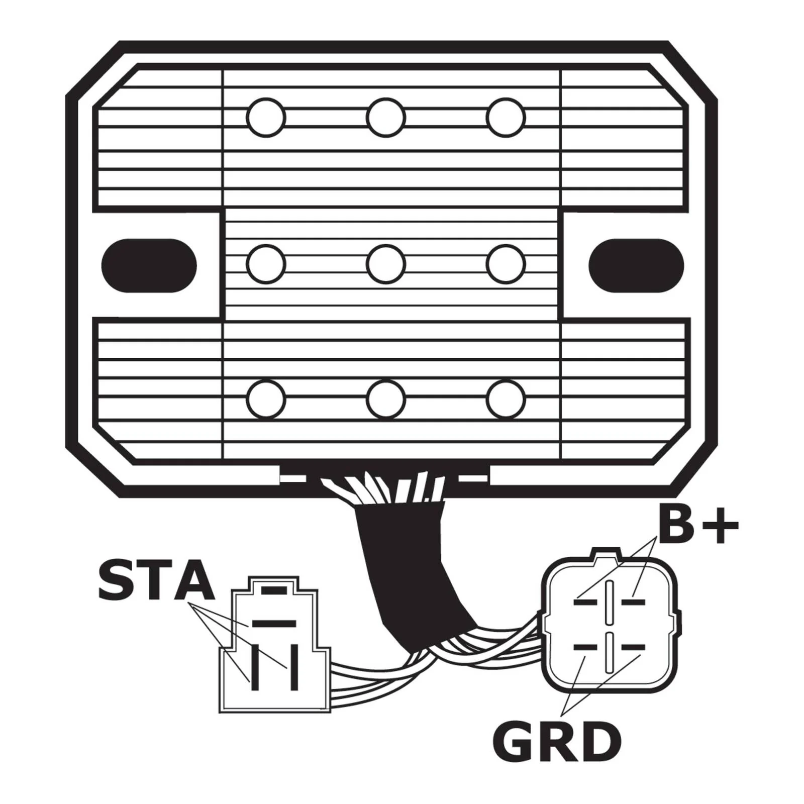 J&N Regulator Rectifier (230-58062) (AHRASU6018) - Image 3