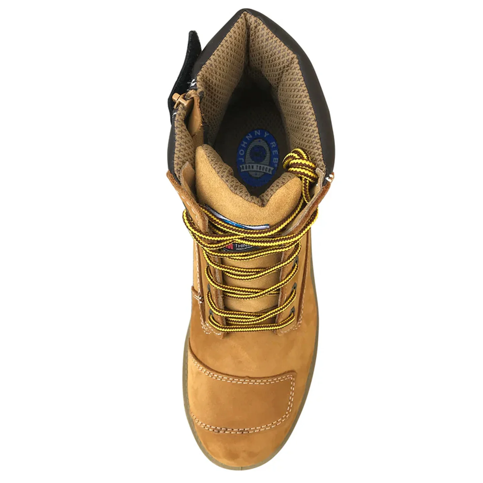 Johnny Reb Men's Rumble II Motorcycle Boots Wheat - Image 5
