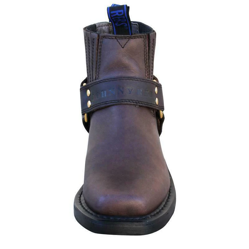 Johnny Reb Short Boots Men's Classic Chocolate Brown - Image 5