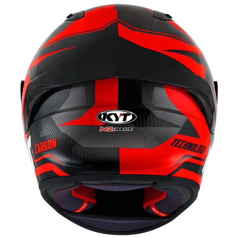 KYT Motorcycle NZ Race Competition Full Face Helmet Red - Image 3