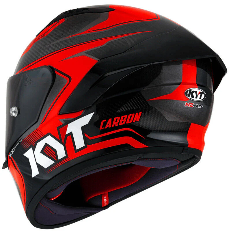 KYT Motorcycle NZ Race Competition Full Face Helmet Red - Image 5