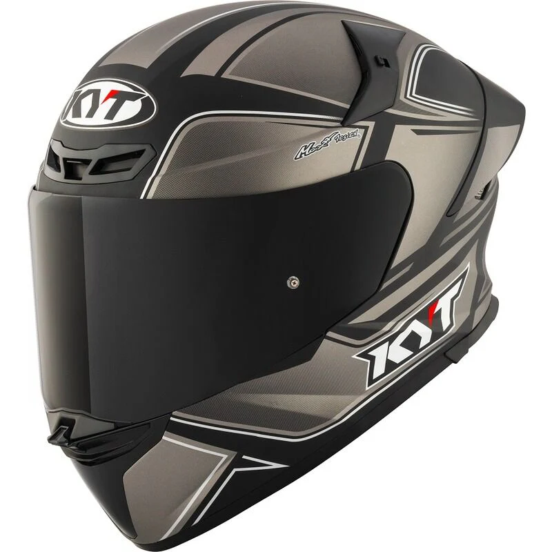 KYT Motorcycle TT Revo Tourist Helmet Matt Cool Grey - Image 3