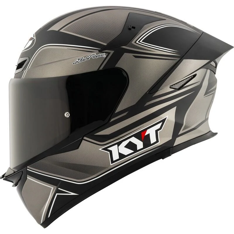 KYT Motorcycle TT Revo Tourist Helmet Matt Cool Grey - Image 4