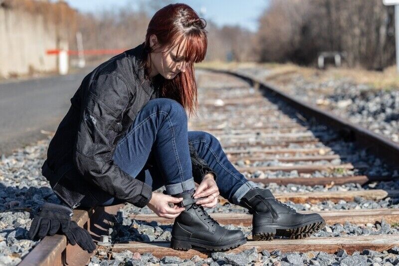 Ladies Falco Royale Urban Leather Waterproof Riding Boots - Image 3