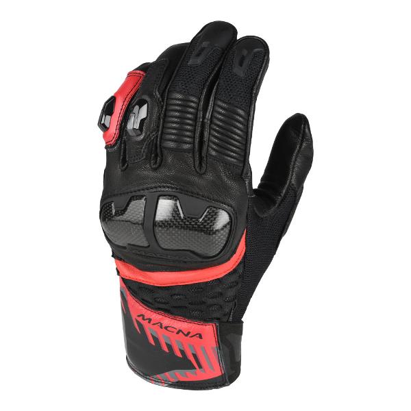 MACNA Mens Motorcycle Gloves Chizu Black/Red