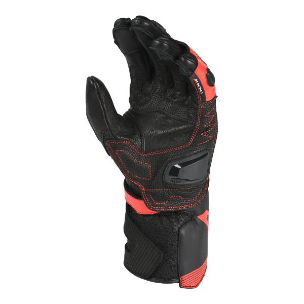 MACNA Mens Motorcycle Gloves Thandor Black/Red - Image 2