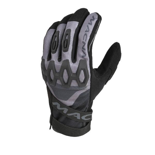 MACNA Mens Motorcycle Gloves Zairon Black/Grey