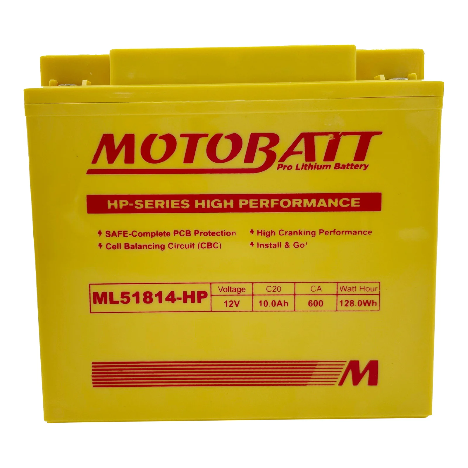 Motobatt Pro Lithium Battery ML51814-HP *4 - Image 3