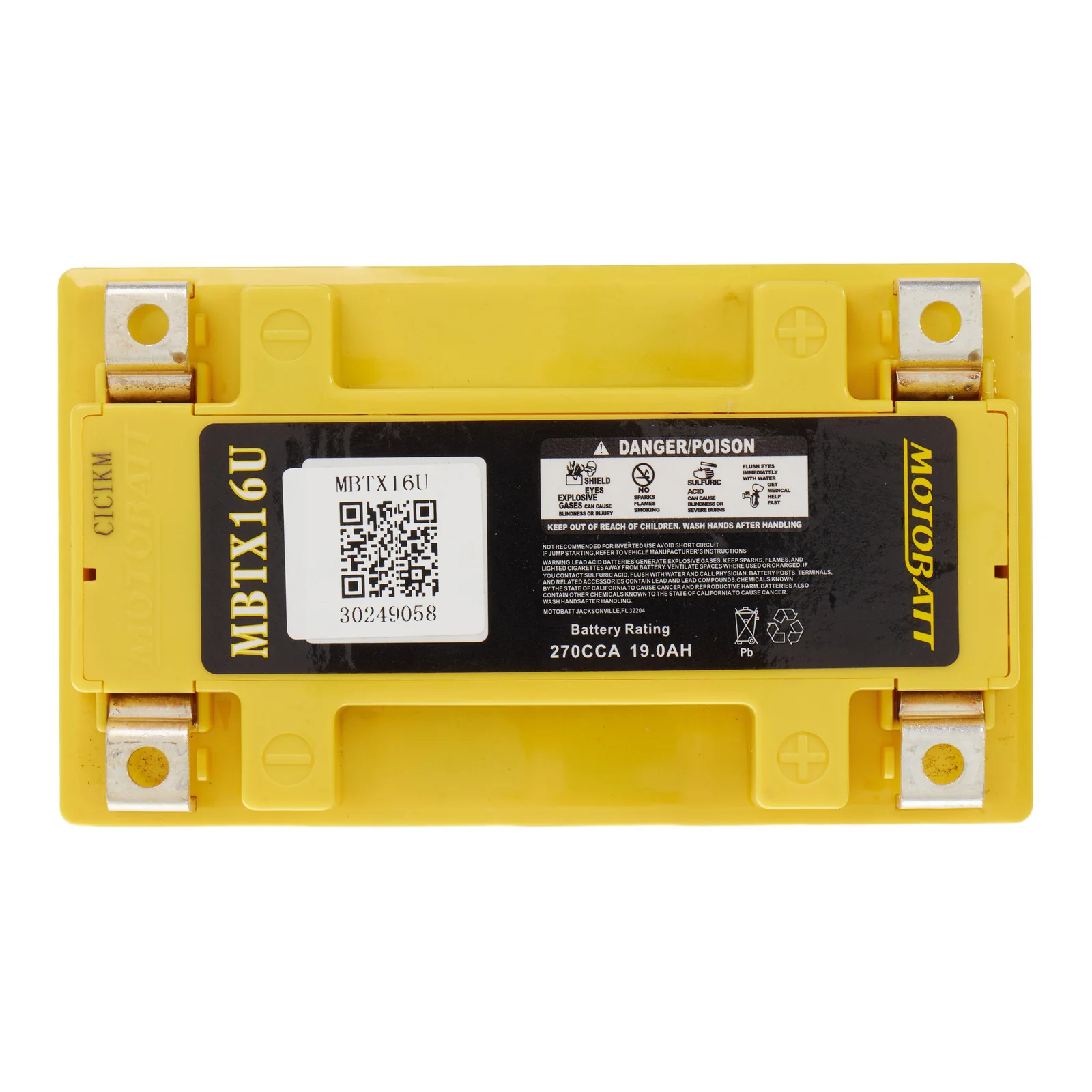 Motobatt Battery Quadflex AGM - MBTX16U - Image 3