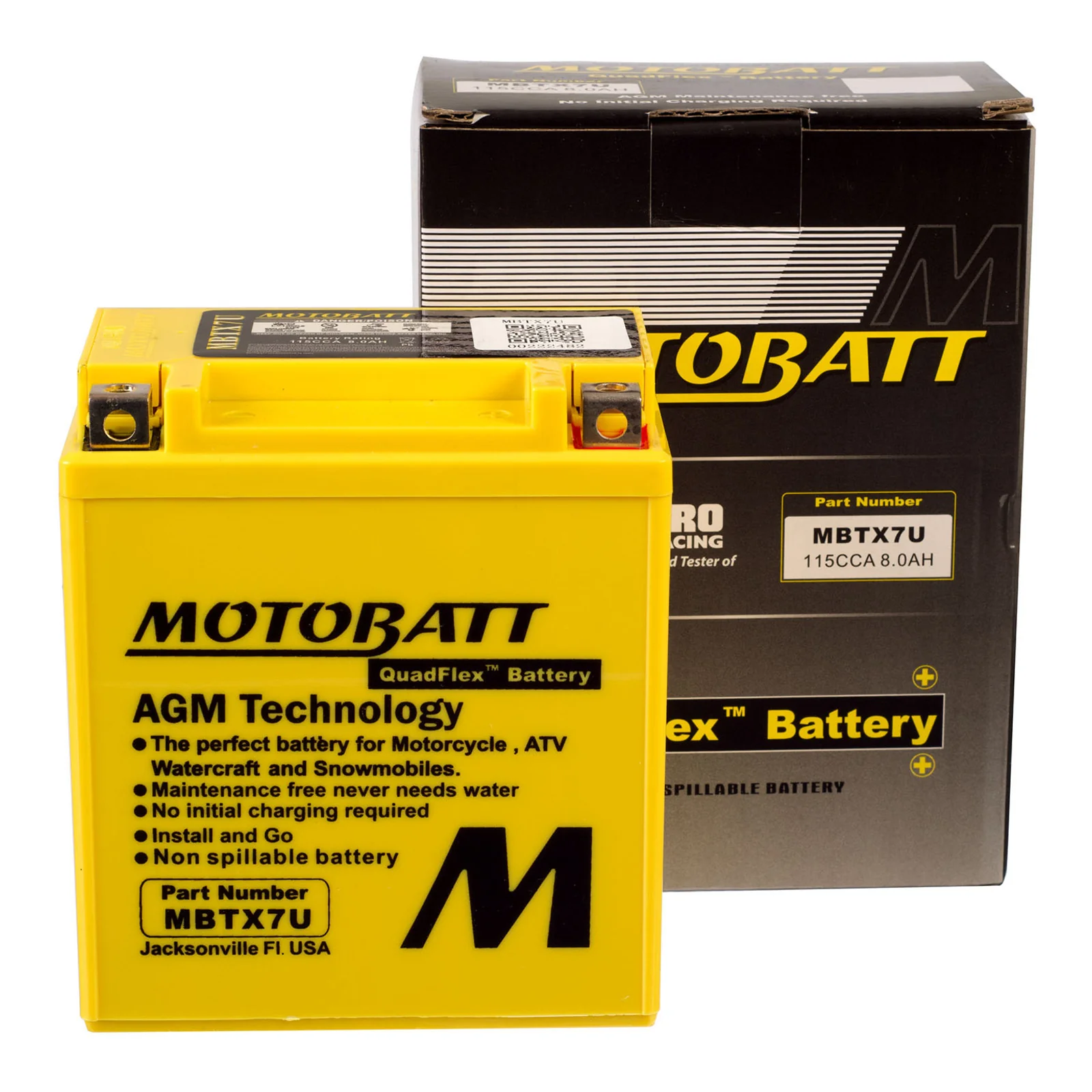 Motobatt Battery Quadflex AGM - MBTX7U - Image 4