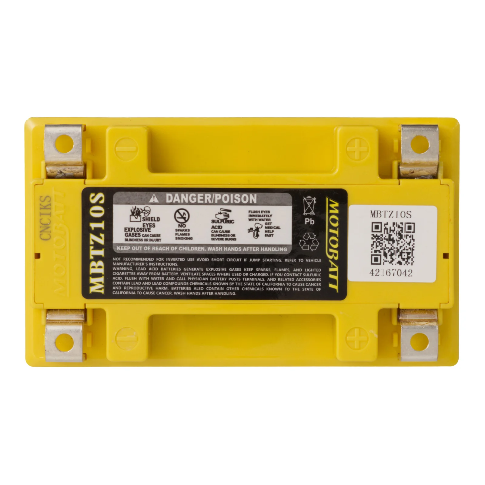 Motobatt Battery Quadflex AGM - MBTZ10S - Image 3