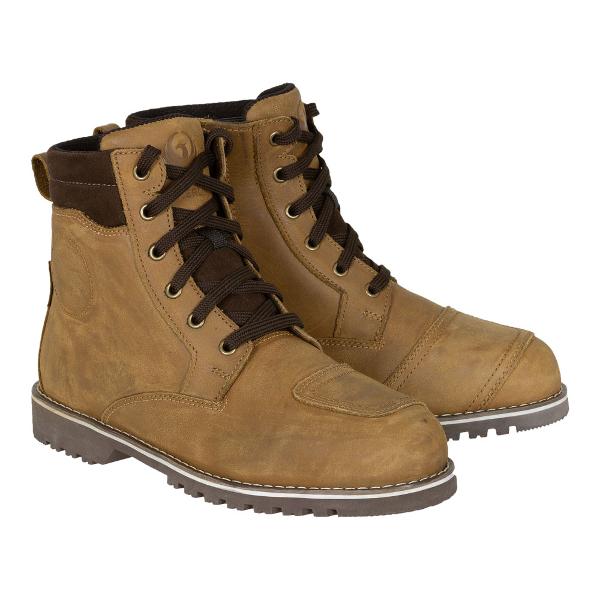 MERLIN Mens Motorcycle Boots Ether II D3O Waterproof Brown